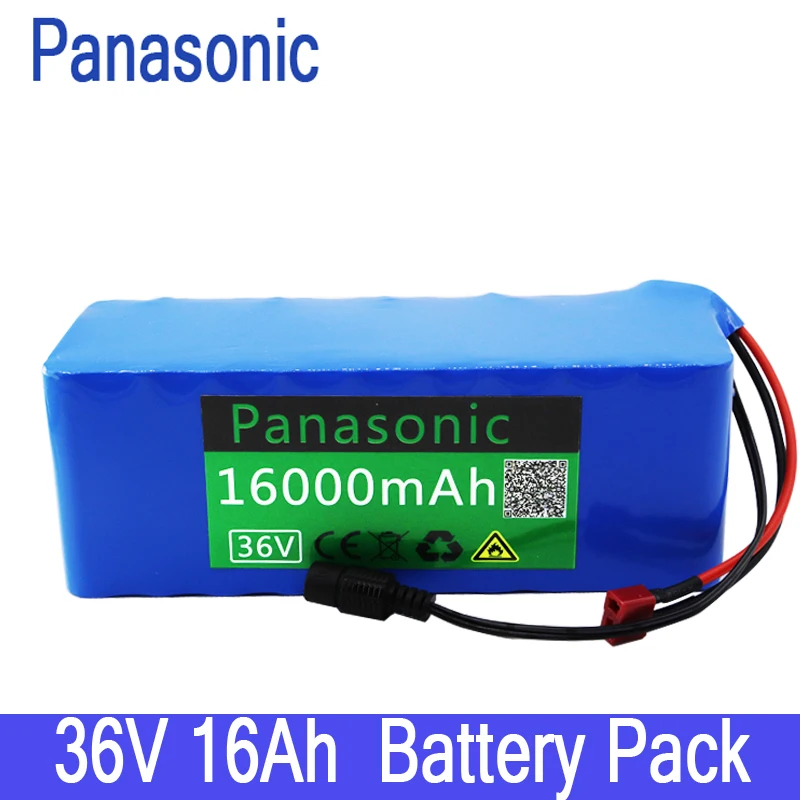 

Panasonic 36V10S4P 16Ah 500W high power and capacity 42V 18650 lithium battery pack 16000mAh electric bicycle scooter with BMS