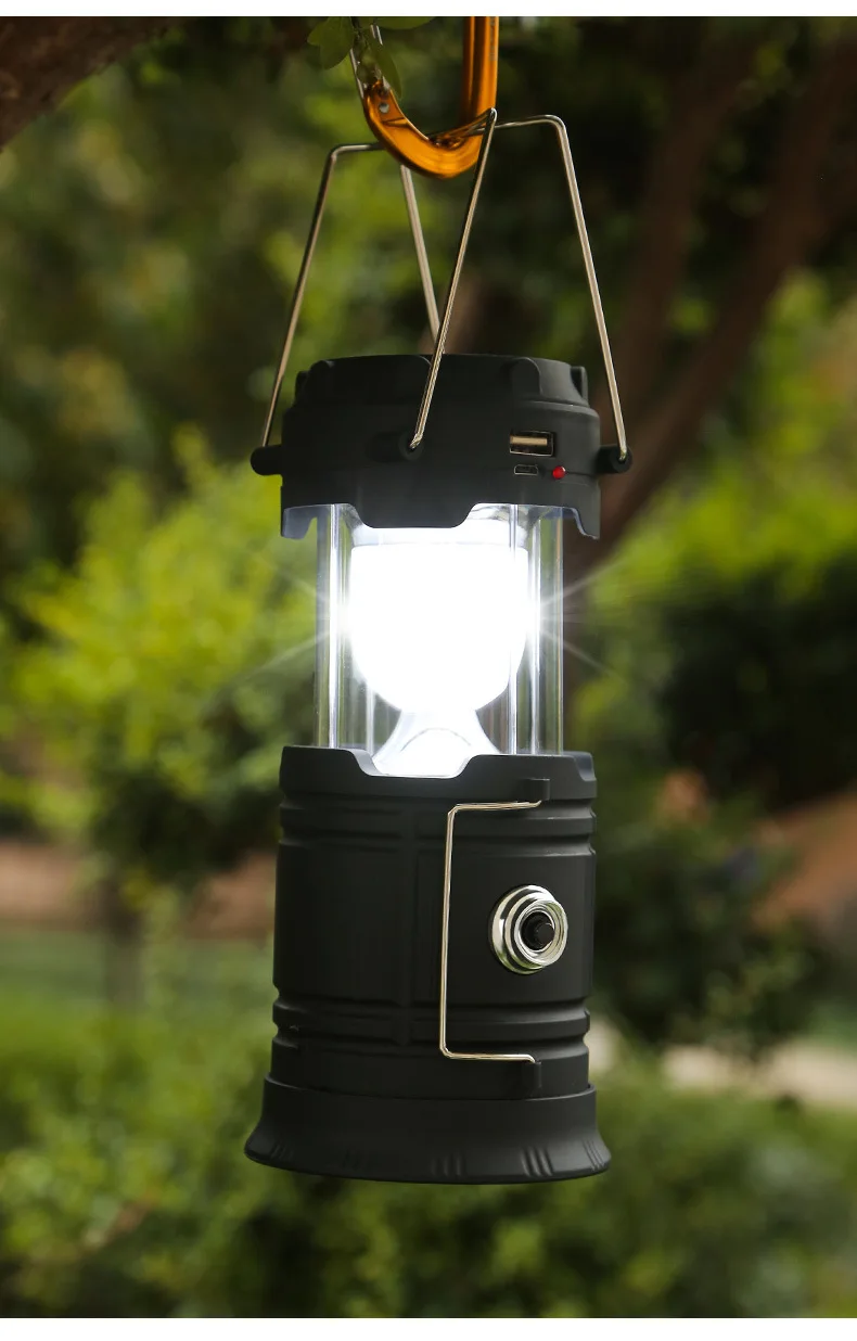 outdoor solar spot lights Outdoor Camping Lamp Solar Multifunctional Household Portable Strong Light Emergency Lantern ChargingTent Use 18650 Battery solar led lights outdoor