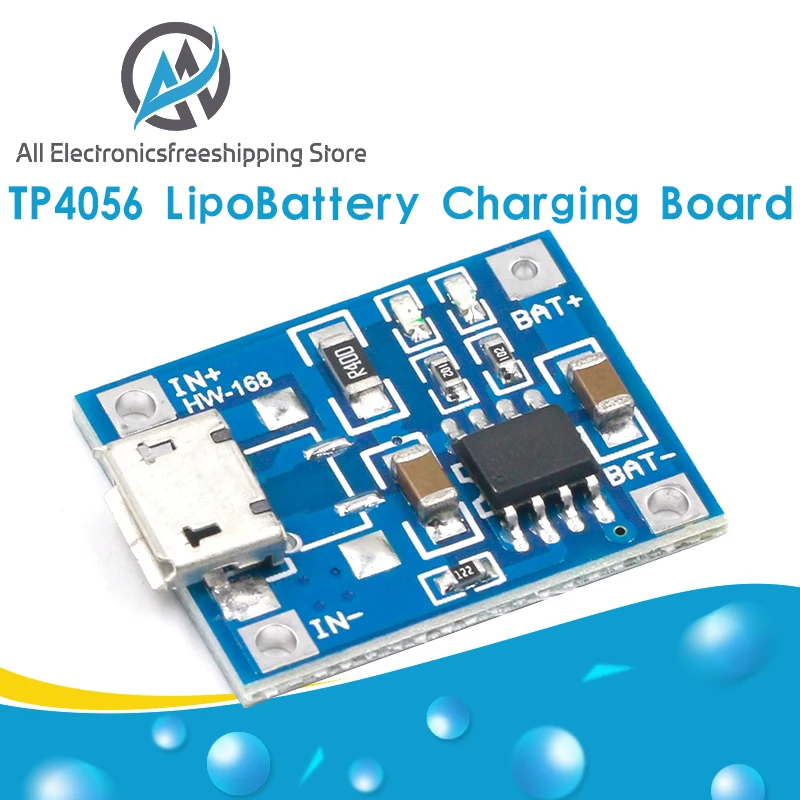 10 шт. TP4056 1A Lipo зарядное устройство модуль литиевая батарея DIY микро порт микрофон