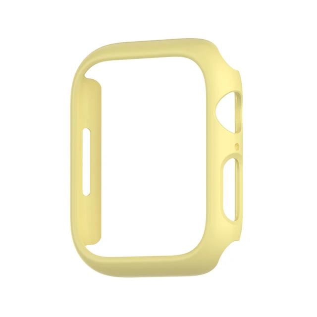 Compatible  Apple Watch Case 45mm Series 7,Hard PC Bumper Protective Cover Frame,NO Screen Protector,for iWatch Series 7 41mm Yellow