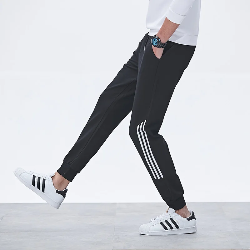 

Autumn New Style Pure Cotton Men's Trousers Large Size Gymnastic Pants Loose-Fit MEN'S Casual Pants Breathable Running Beam Leg