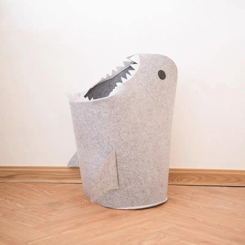 65x30x40cm Корзина для приема ручной работы, креативная ткань акулы, художественная одежда, ковш для приема, простые домашние товары в скандинавском стиле - Color: 65x30x40cm