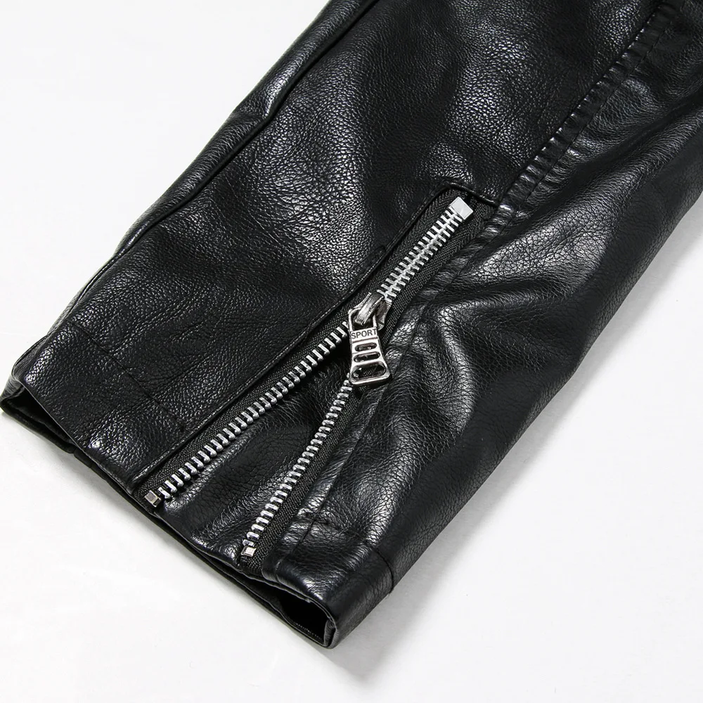 Мужская кожаная куртка BLKG весна осень мужское пальто мужская в стиле милитари из