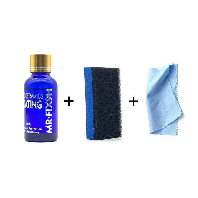 Auto Paint Coating Spray Car Scratch Repair Paste 9H Car Oxidation Liquid Ceramic Coat Super Hydrophobic Glass Coating Set Polysiloxane and Nano materials Care Multicolor H9