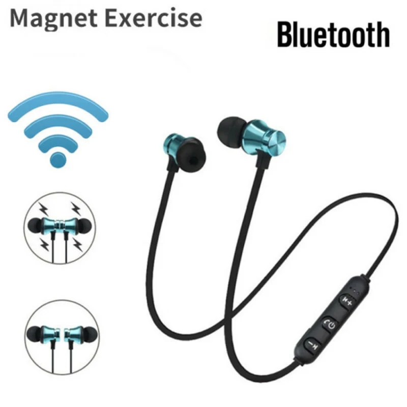 XT11 Wireless Bluetooth 4.2 Stereo Earphone Portable Sports Earbud Magnetic Headset Volume Adjustment In-Ear New | Электроника