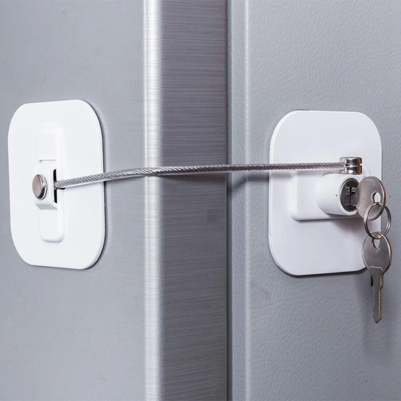 Fridge Lock, , Refrigerator Lock With Keys, Refrigerator Locks For Children,  Freezer Lock File Drawer Lock - Locks - AliExpress