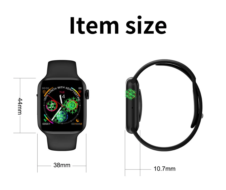 Smart Watch IWO8 IWO 8 Plus IWO8 Lite Reloj Inteligente Hombre Heart Rate Monitor Watches Sport Pedometer 44mm for IOS Android