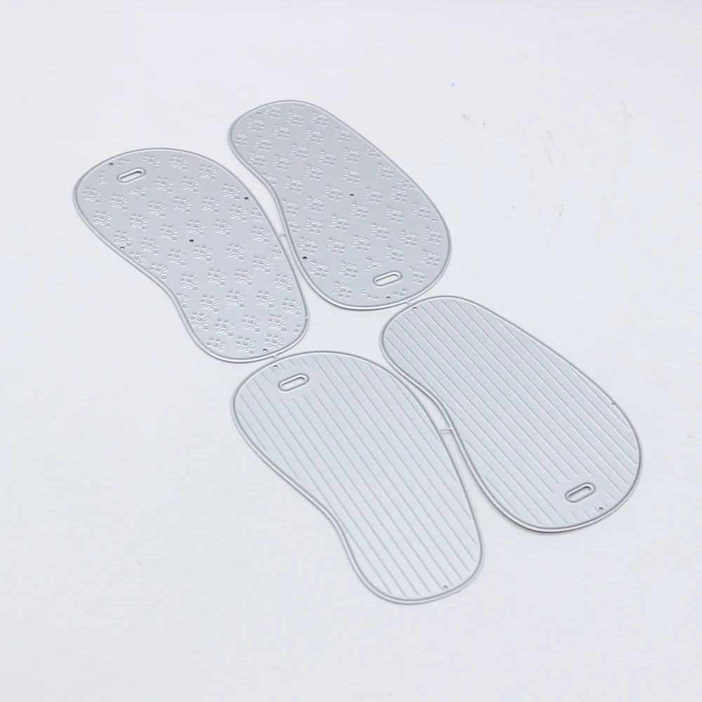 KSCRAFT-귀여운 여름 플립 플롭 셰이커 금속 절단 다이 스텐실, DIY 스크랩북 장식 엠보싱 DIY 종이 카드