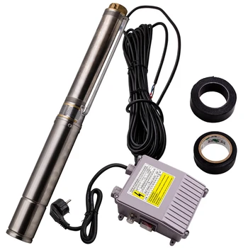 

4" 1100W Deep Well Submersible Water Pump 10800 L/h + 20m Cable Max. Head 54 m
