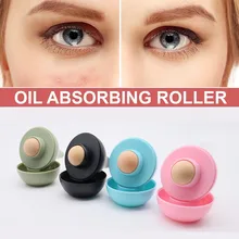 

4 Colors Volcanic Stone Facial T-zone Cute Design Travel Women Makeup Tool Natural Matte Portable Face Roller Oil-Absorbing Ball
