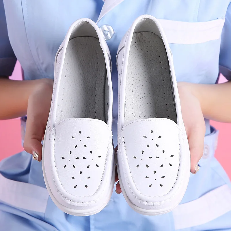 Leisure Summer Shallow Women's Flat Vulcanize Shoes Fashion Solid Chunky Sneakers Elegant Slip-On Summer Shoes Pig Split