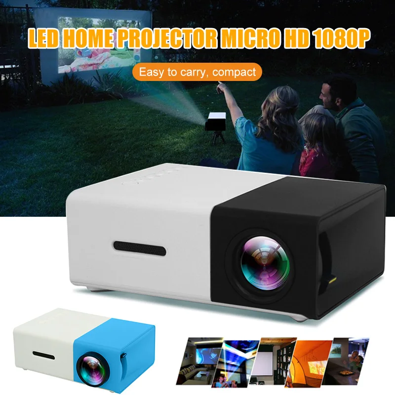 

Mini Portable Multimedia LED LCD Projector Full HD 1080P Home Theater USB IJS998
