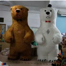 Хэллоуин 3 м полярный медведь надувной костюм талисмана рекламы Вечерние игры платье с фабрики