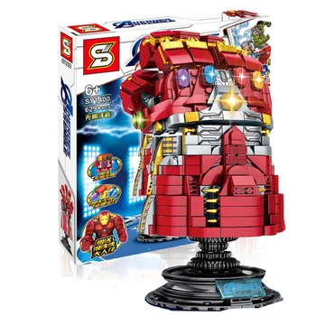 

New Creator Series The Infinity Gauntlet Model Block Building Blocks Set Classic Comics Super Heroes Big Action Figure Toys