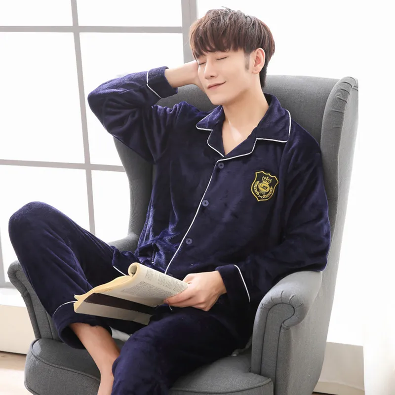 

1701 # L - 3 xl series of thick paragraph cardigan older men flannel leisure wear suits