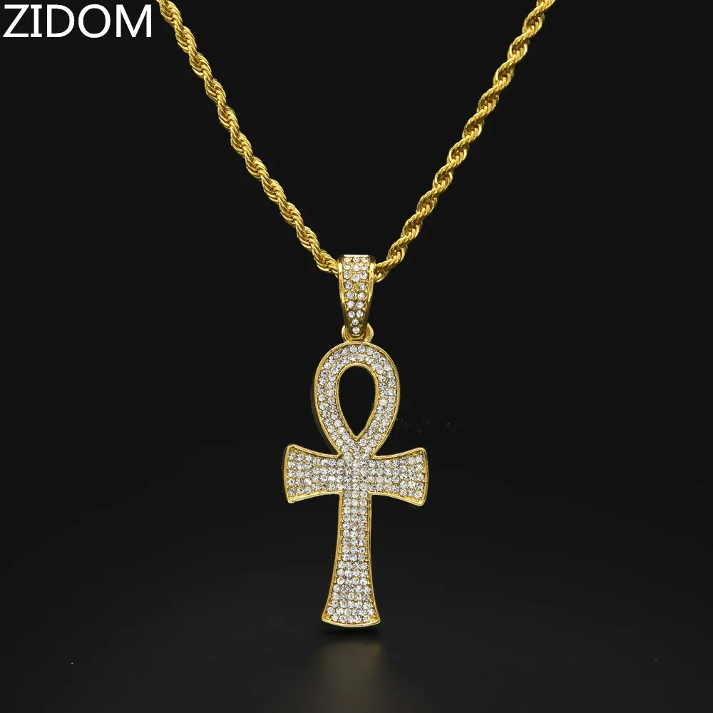 Ожерелье с подвеской крестом в виде ключа жизни|egyptian ankh|bling blingnecklace key |