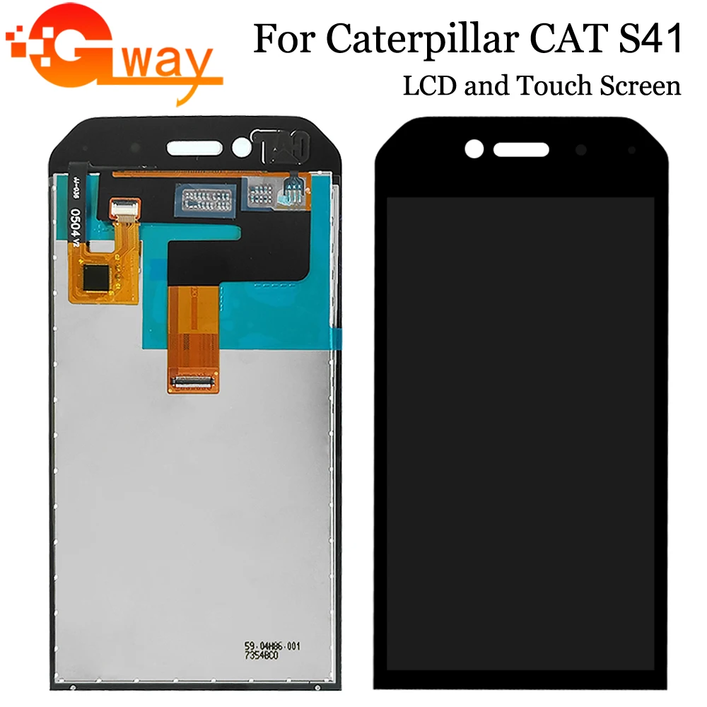 5 0 &quotдля Caterpillar CAT S41 ЖК-дисплей Дисплей + кодирующий преобразователь сенсорного