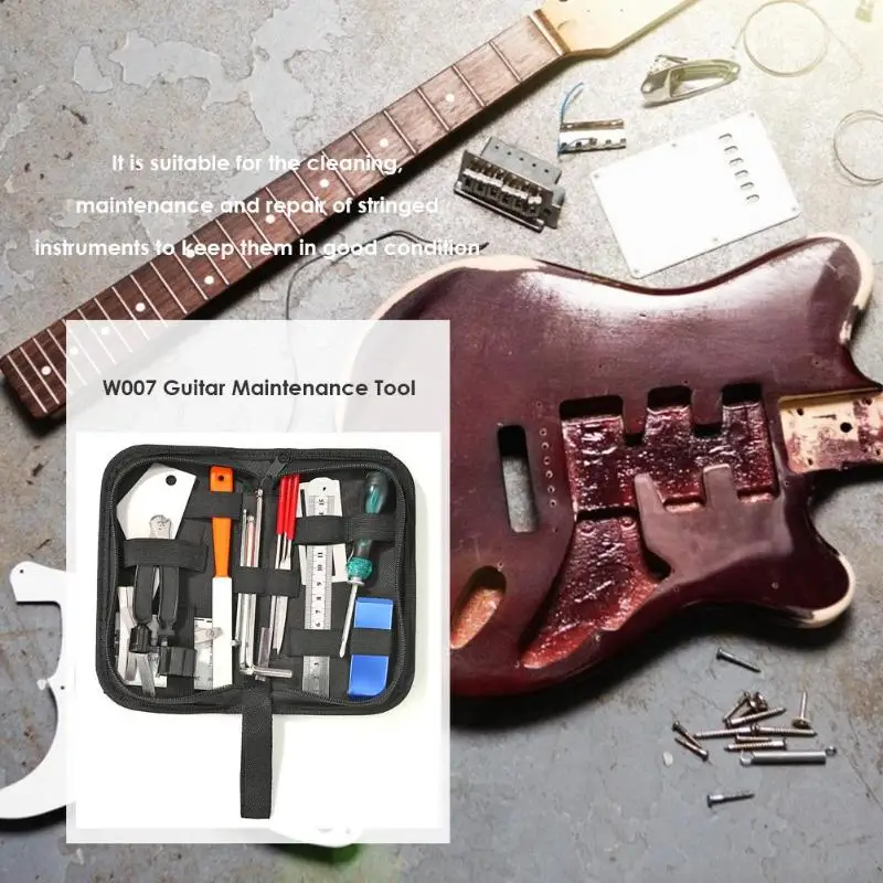 W007 набор инструментов для ремонта гитары Bass Toolkit w/набор инструментов для шлифовки