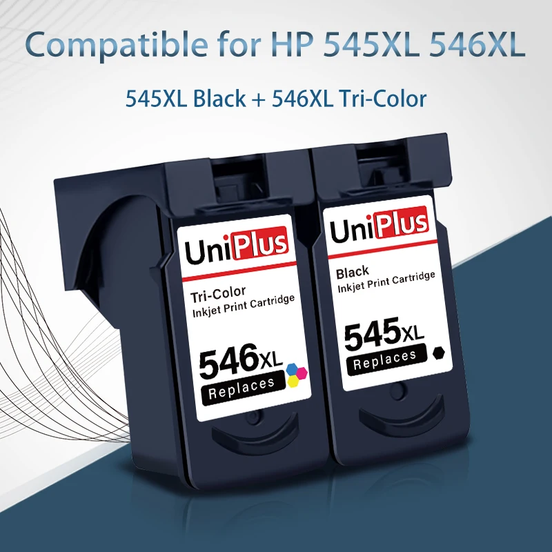 

UniPlus 545XL 546XL Ink Cartridge Compatible for Canon PG545 CL546 Printer Pixma Ip2850 MG2450 2550 2550S MX495 TS205 305 3150