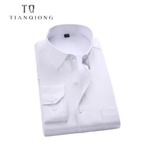 Бренд TIAN QIONG, мужские повседневные рубашки, весна, новая Однотонная рубашка, мужская хлопковая рубашка, молодежный стиль, размера плюс, мужская рубашка, одежда