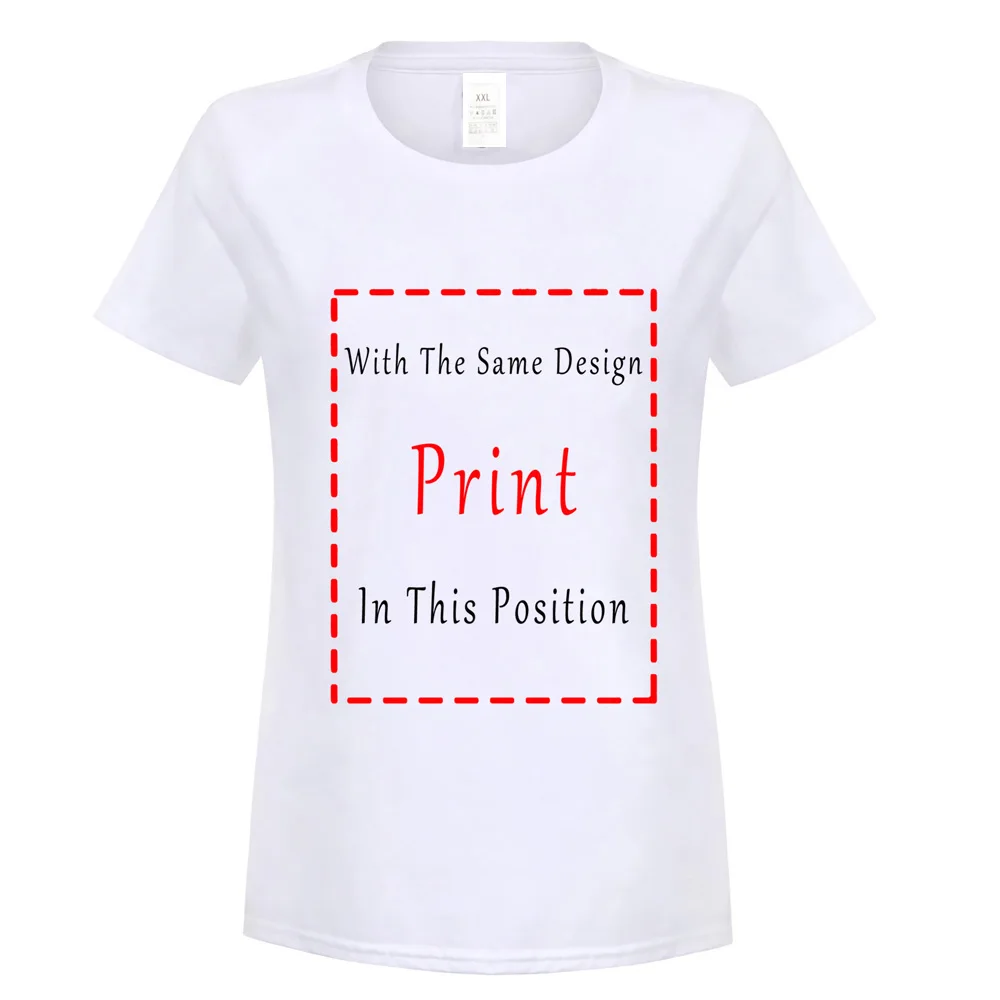 Грудь Оптическая иллюзия забавная футболка, Премиум хлопок женская футболка высокого качества Повседневная футболка с принтом - Цвет: women white