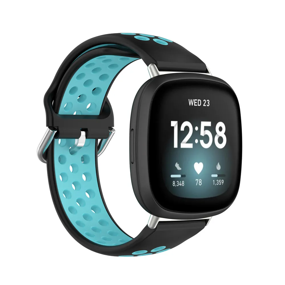 Essidi Soft Silicone Bands For Fitbit Versa 3 Sports Bracelet Strap Loop For Fitbit Sense Watch Wrist Replacement Correa