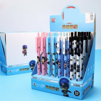 

40 pcs/lot Creative Hero Series Mechanical Pencil Cute Student Automatic Pen For Kid School Office Supply Promotional gifts