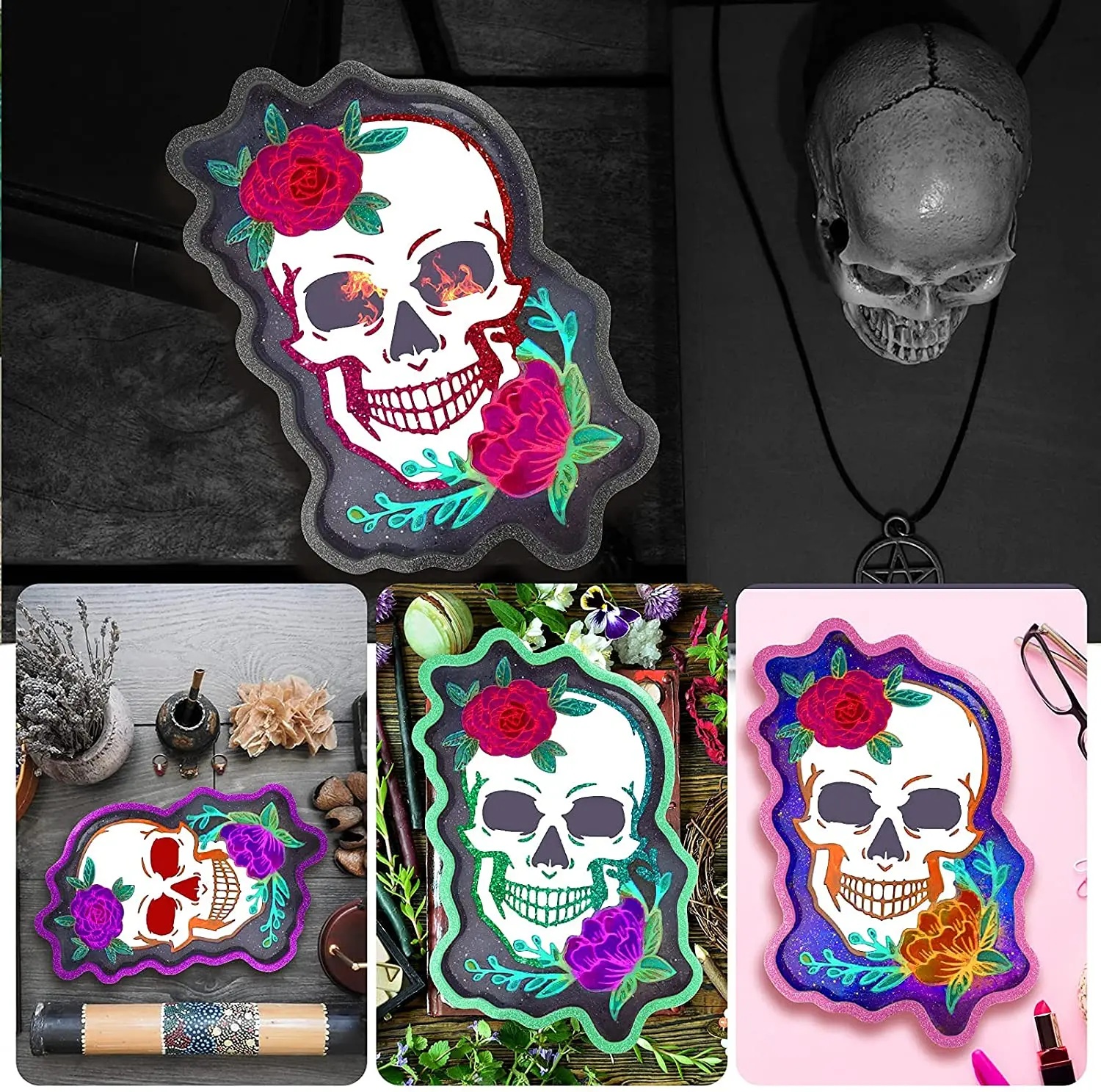 Silicone Molds Epoxy Resin Rolling Tray Silicone Jewelry Tray Epoxy