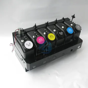 

Hot sales 6 ways UV ink tank system CMYK+whte ink+varnish for inkjet printer