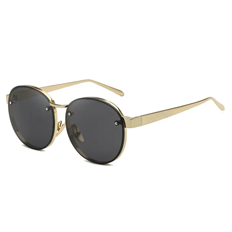 New fashion dazzling color film round men and women with sunglasses 1726