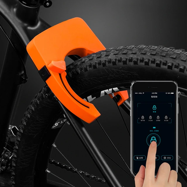 Smart Wireless Bt Bike Lock Rechargeable U Type Waterproof Anti