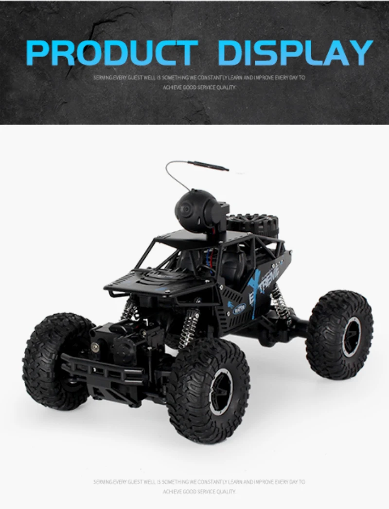 HD WIFI Camera RC Alloy Die Cast Car APP Control Mode Bigfoot Monster Climbing Off Road Remote Control Vehicle Boy Girl Gift cheap rc cars