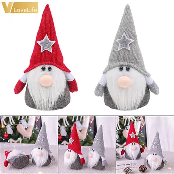 

Christmas Gift Santa Gnome Cute Gift with Star Hat Creative Present Cartoon Doll Christmas Decorative Accessories Gift