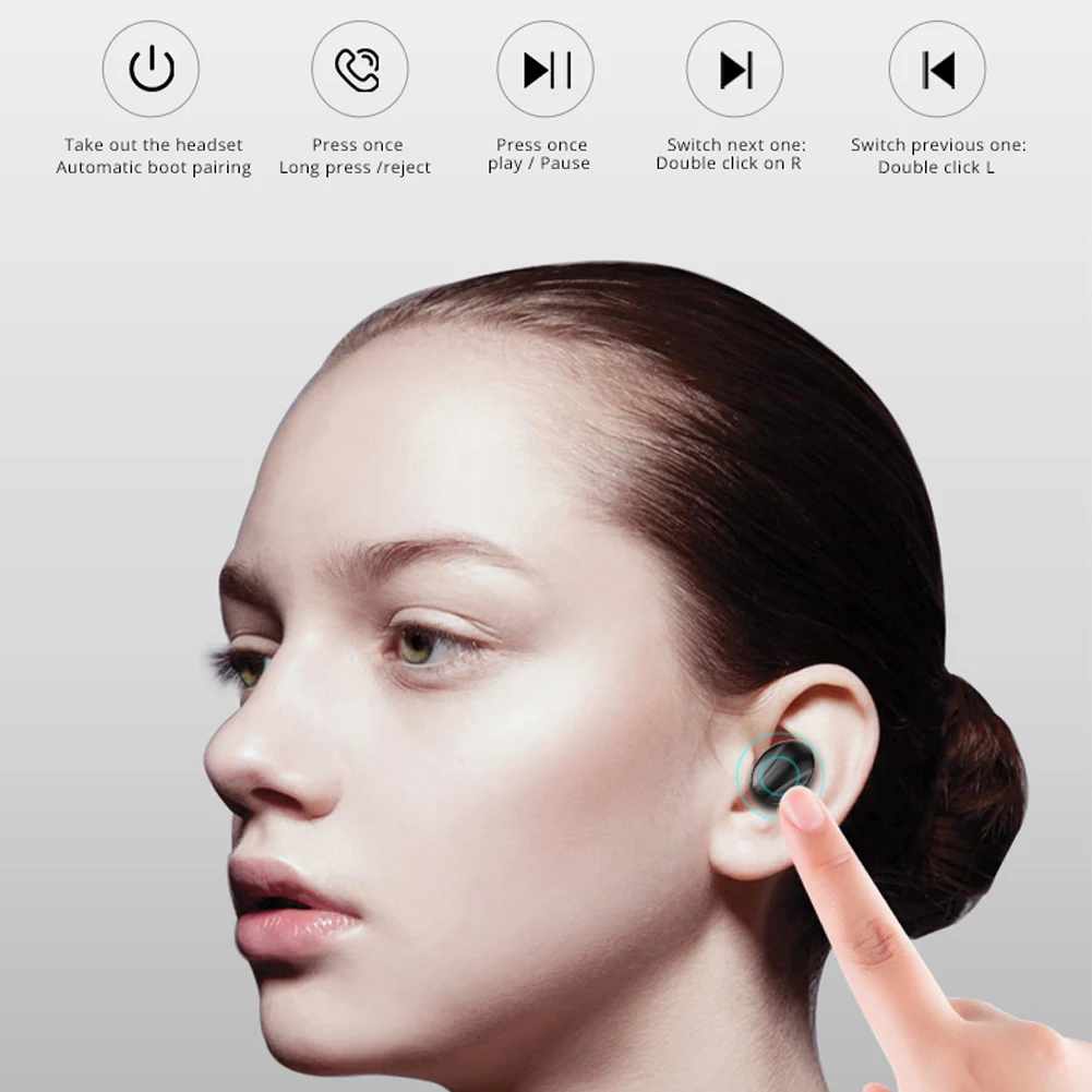 Bluetooth TWS 5,0 мини беспроводные наушники сенсорные водонепроницаемые бинауральные спортивные мини-наушники с поддержкой бинауральных стерео звонков громкой связи XG13 tws true wireless earphones wireless bluetooth