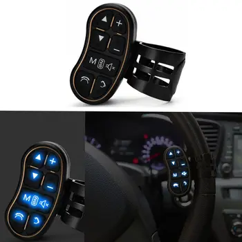 

Universal Car Steering Wheel Controller Noctilucent 8 Key Buttons for Music DVD GPS Navigation Radio Wireless Remote Control