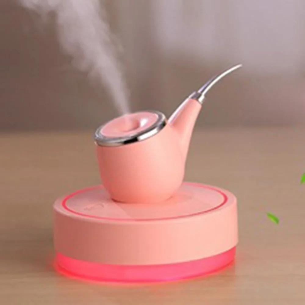 Billig Mini Tabak Rohr Form Luftbefeuchter LED Licht USB Ultraschall Aroma Luftbefeuchter DC 5V Hause Auto Aromatherapie Diffusor