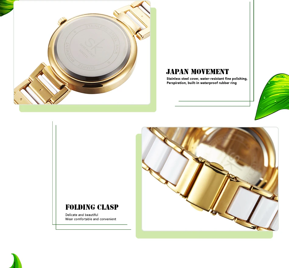pulseira de aço inoxidável à prova dwaterproof