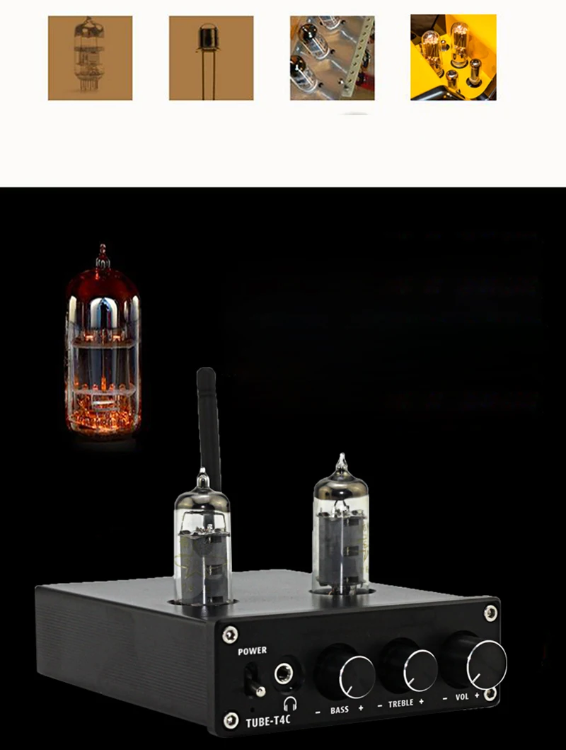 HiFi аудио 6J4 желчная трубка предусилитель и усилитель высокой мощности Усилитель 2*50 Вт домашний аудио цифровой усилитель звука с высокими басами