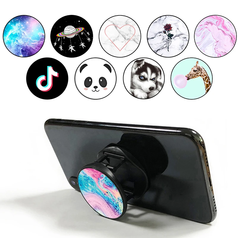 

Anti-Fall Pocket Socket Round Mobile Phone Holder Smartphone попсокет Desk stand Grip Mount Phone Socket For iPhone 8 7 6 Xiaomi