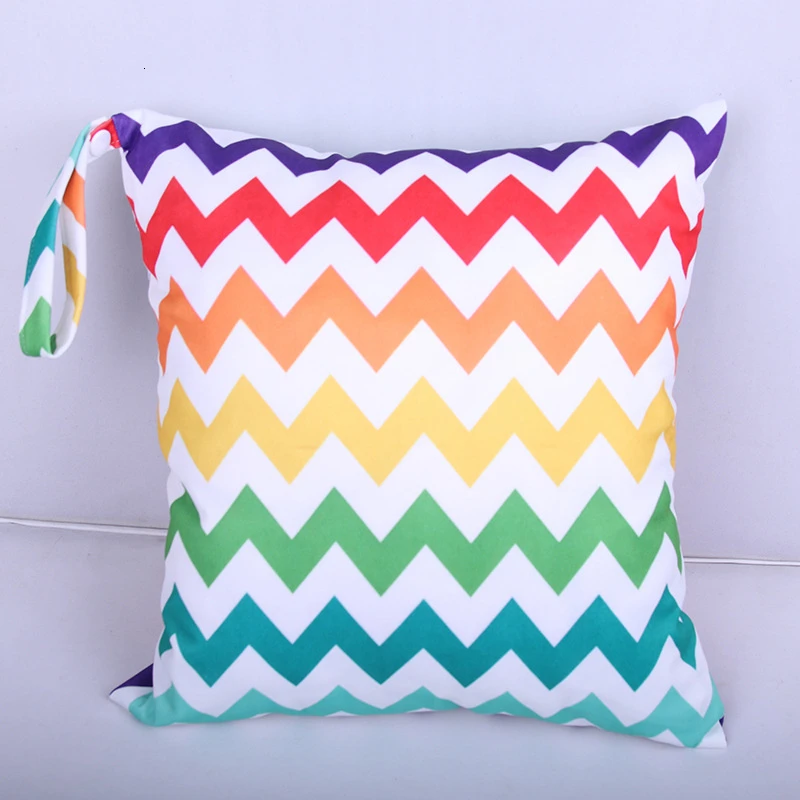 

28x30cm Baby Diaper Organizer TPU Waterproof Reusable Printed Pocket Nappy Bags Travel Wet Dry Bags Small Size Bag Mummy Bag