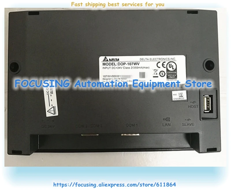 DOP-107EV Delta 7" inch HMI Ethernet Touch Screen Panel&Program Cable 800*480