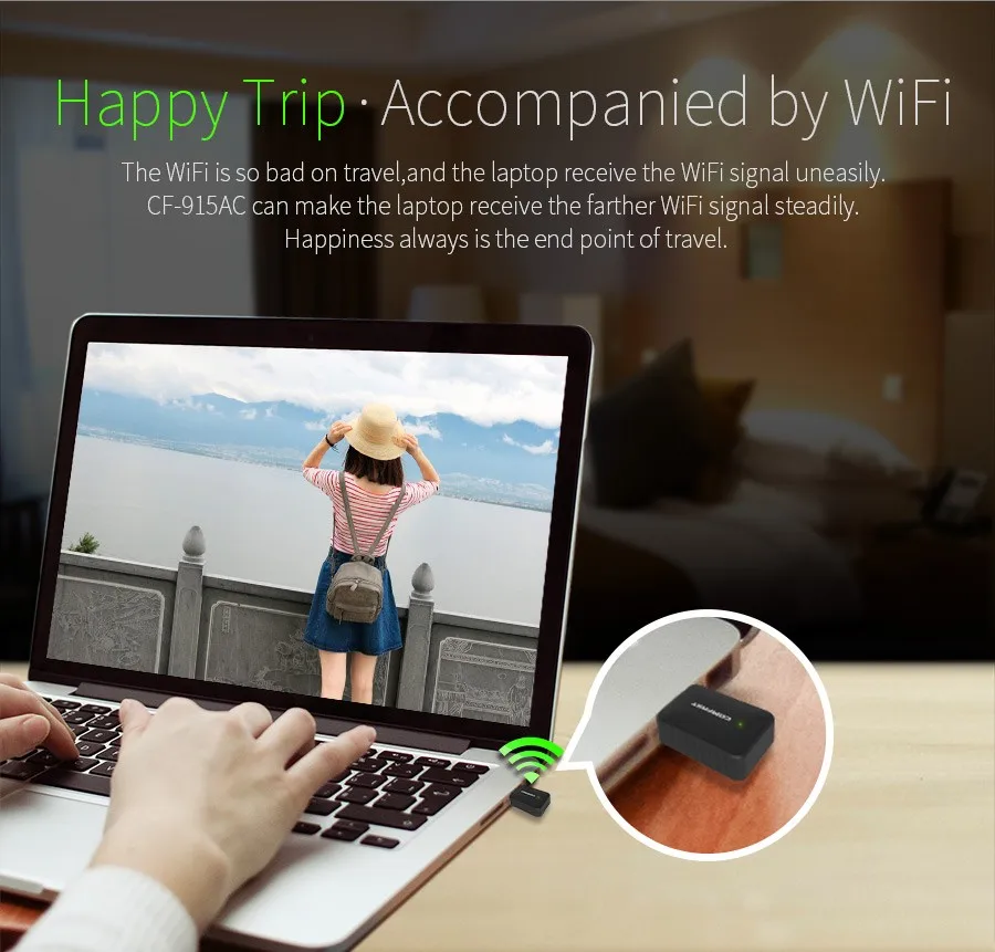 600 Мбит/с мини-usb Wi-Fi Беспроводной адаптер CF-915AC 802,11 AC сетевая карта беспроводной локальной сети электронный ключ Wi-Fi USB приемник для настольного компьютера ноутбука