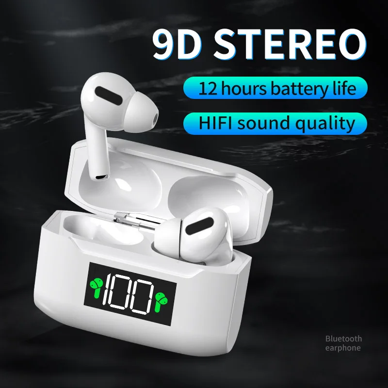 Wireless Earphones Bluetooth Headphones 5.1 LED Display Touch Control Headset IPX Earbuds for Ai Pods Pro | Электроника