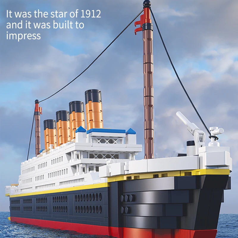 Famous Boats Construction Blocks | Titanic Model Building Blocks - 1288pcs  City Mini - Aliexpress