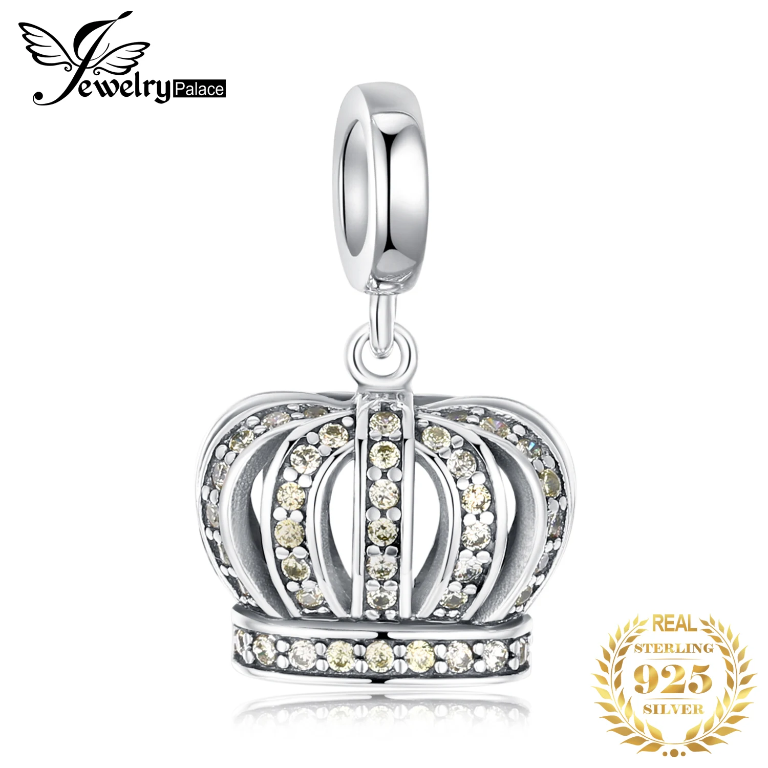 

JewelryPalace 925 Sterling Silver Royal Crown Beads Charms Silver 925 Original Fit Bracelet Silver 925 original Jewelry Making