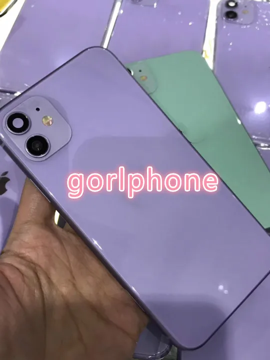 Отличное качество зеленый фиолетовый шасси задняя дверь для Iphone xr 11 Стиль батареи корпус средняя рамка