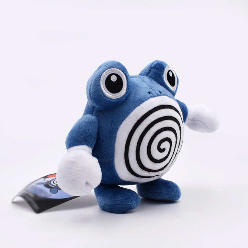 Takara Tomy Pokemon Plush Anime Dolls 18cm Poliwrath Cartoon Poliwhirl Peluche Toys Soft Stuffed Gift for Children
