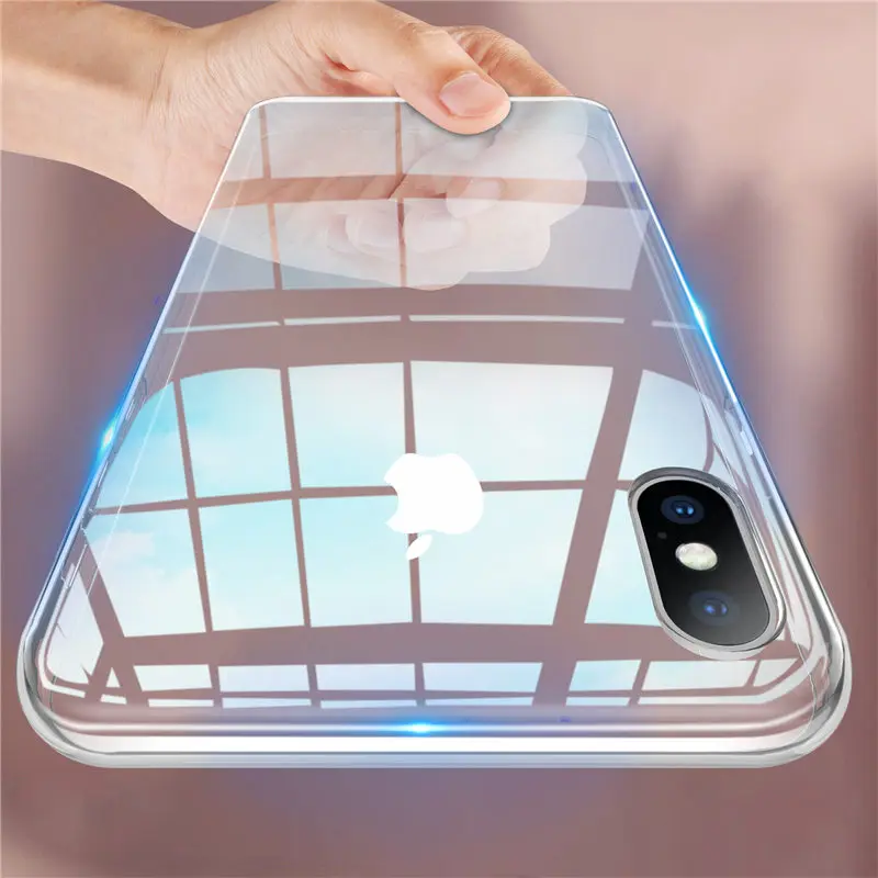 

Ottwn Luxury Case For iPhone 11 Pro X XR XS Max 7 8 6 6s Plus Transparent Colorful Solid Phone Case Soft TPU Silicone Back Cover