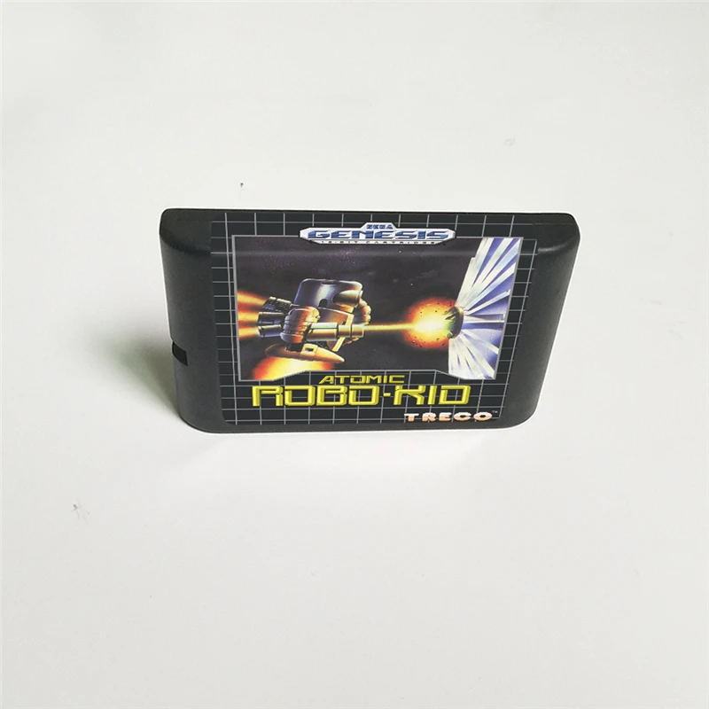 Atomic Robo Kid-Крышка США с розничной коробкой 16 бит MD игровая карта для Sega megadrive Genesis игровая консоль