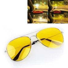 Очки для ночного вождения HD Vision желтые линзы поляризованные антибликовые Модные солнцезащитные очки для мужчин и женщин